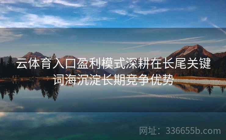 云体育入口盈利模式深耕在长尾关键词海沉淀长期竞争优势