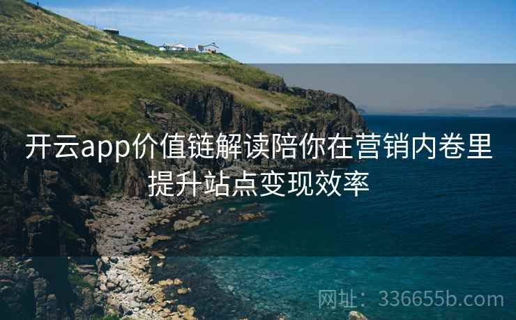 开云app价值链解读陪你在营销内卷里提升站点变现效率