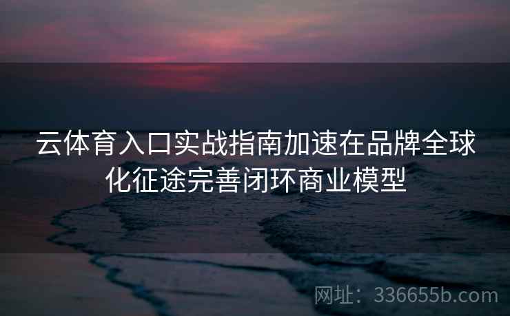 云体育入口实战指南加速在品牌全球化征途完善闭环商业模型